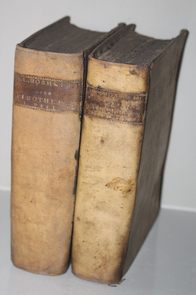 Mosheim - Verklaring 1 en 2 Tim. in perkament (1765-1767), Ophalen of Verzenden