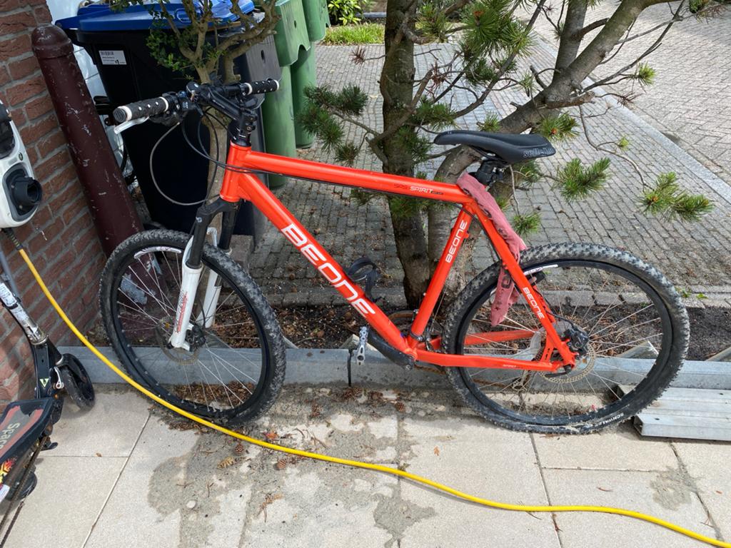 BeOne Mountainbike - Oranje, Gebruikt TEAB, Gebruikt, Hardtail, Heren, Schijfrem