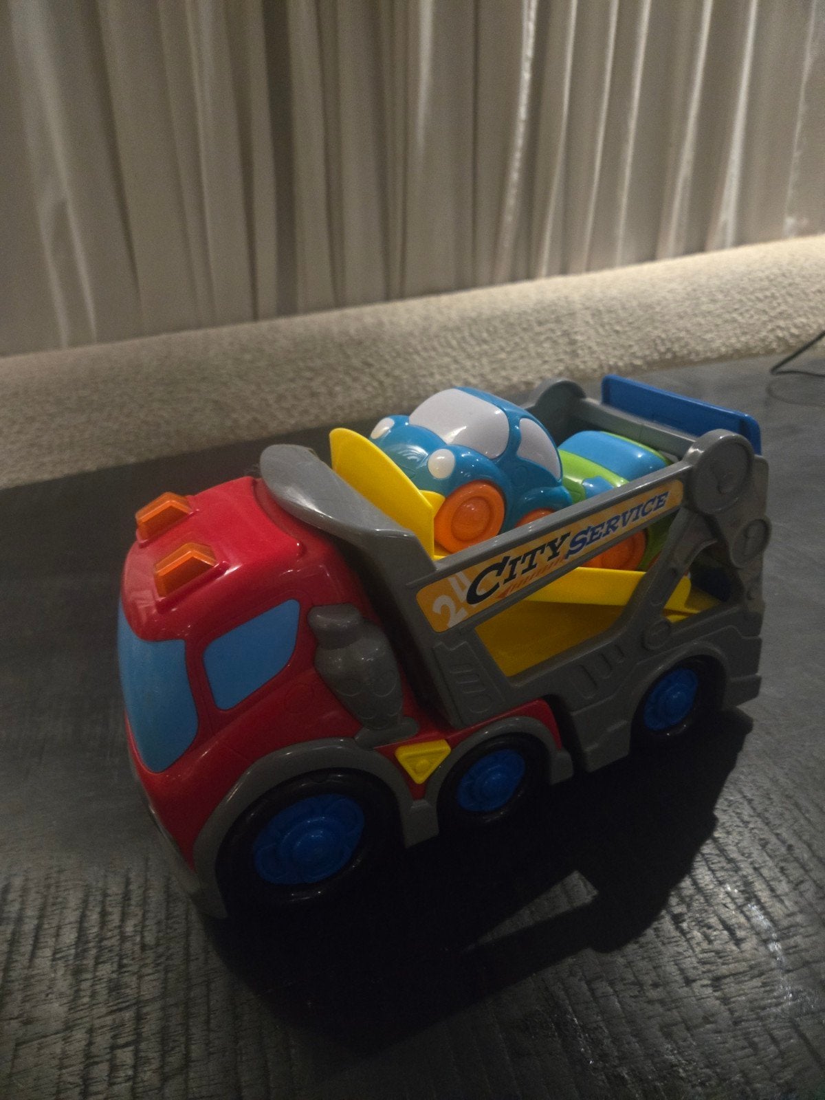 Takelwagen met licht en geluid - City Service speelgoed, Ophalen of Verzenden, Gebruikt