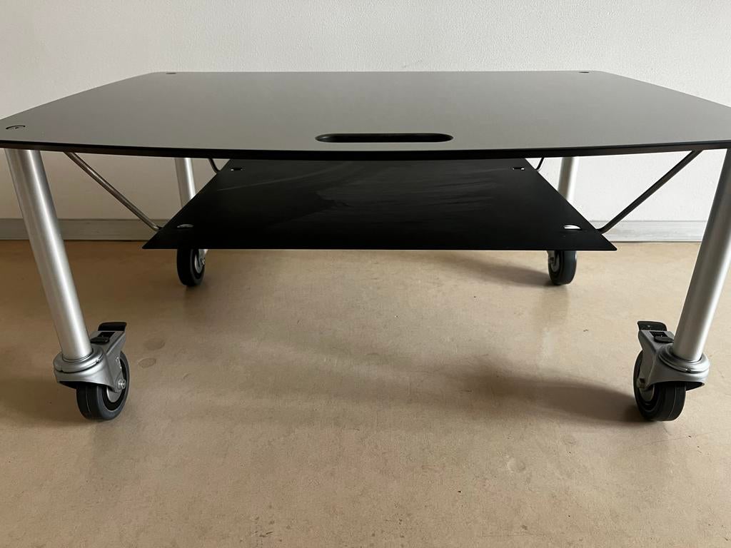 TV trolley Max & Dirk met onderblad., Huis en Inrichting, Kasten | Televisiemeubels, Zo goed als nieuw, Minder dan 100 cm, Metaal