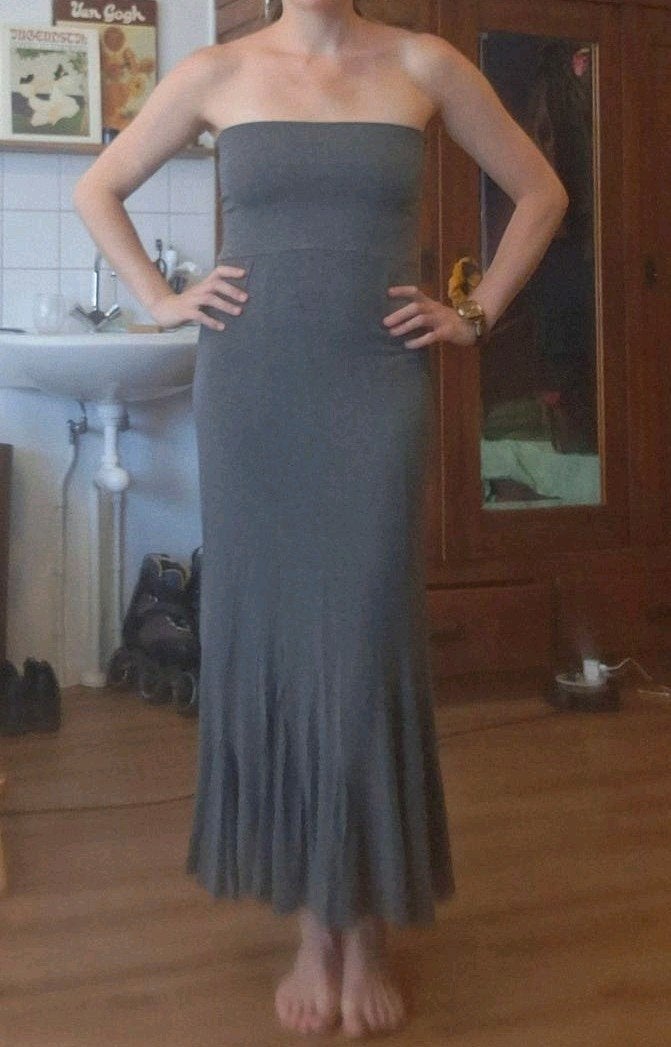Me & Mrs Jones grijze maxi jurk/rok, maat S, Me & Mrs Jones, Ophalen of Verzenden, Zo goed als nieuw, Maat 36 (S)