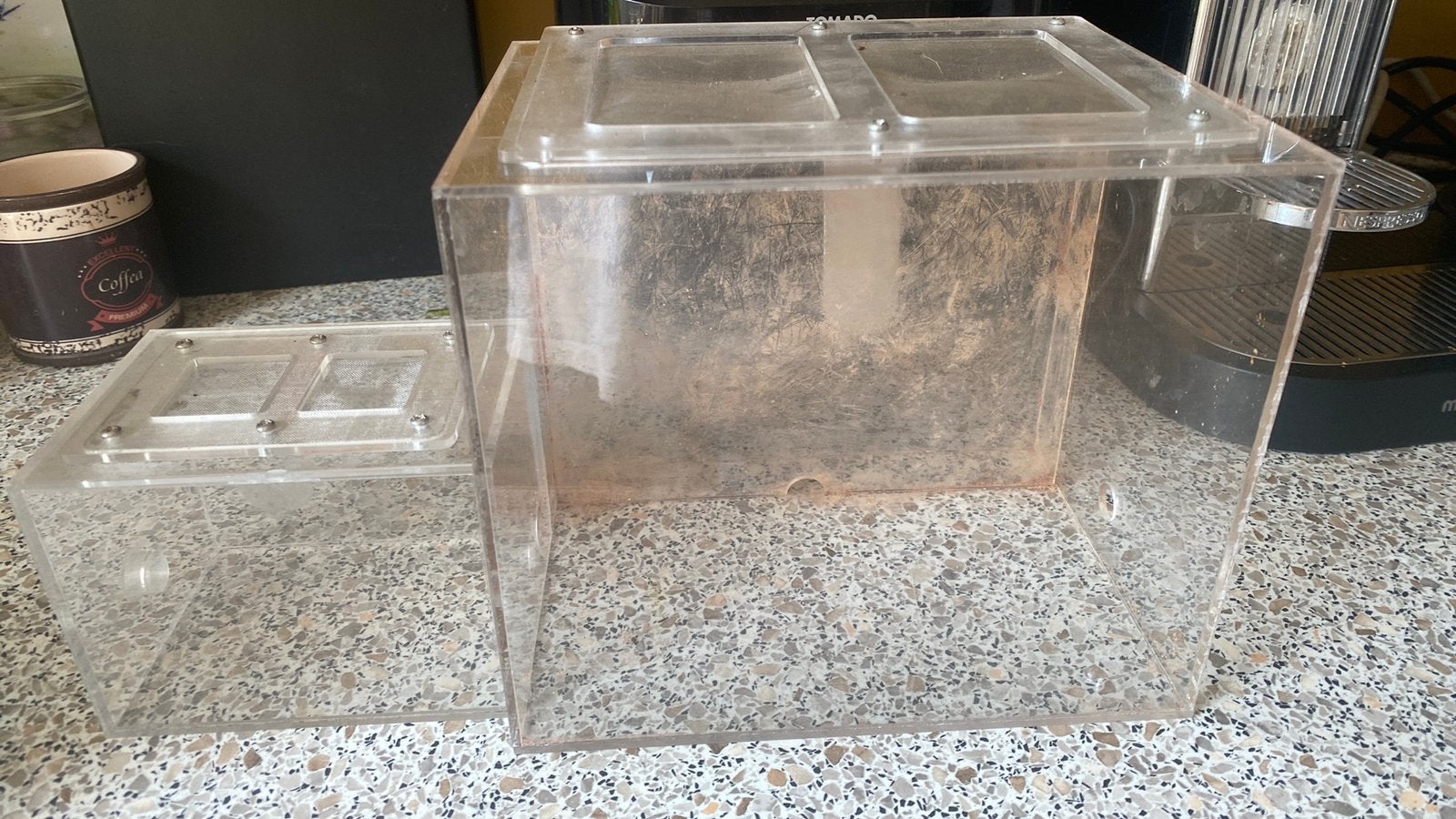 Buitenwereld en formicarium voor mieren, Verzenden, Zo goed als nieuw
