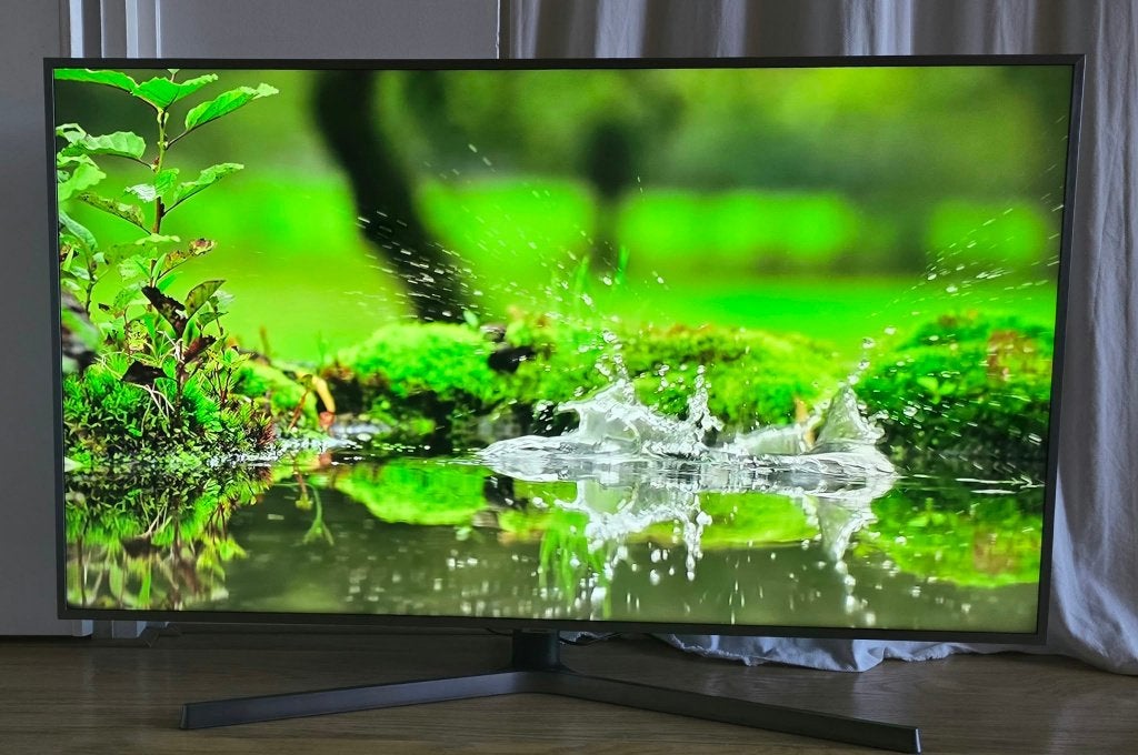 Samsung 55 inch 4K Ultra HD Smart TV, Ophalen, LED, 50 Hz, Zo goed als nieuw