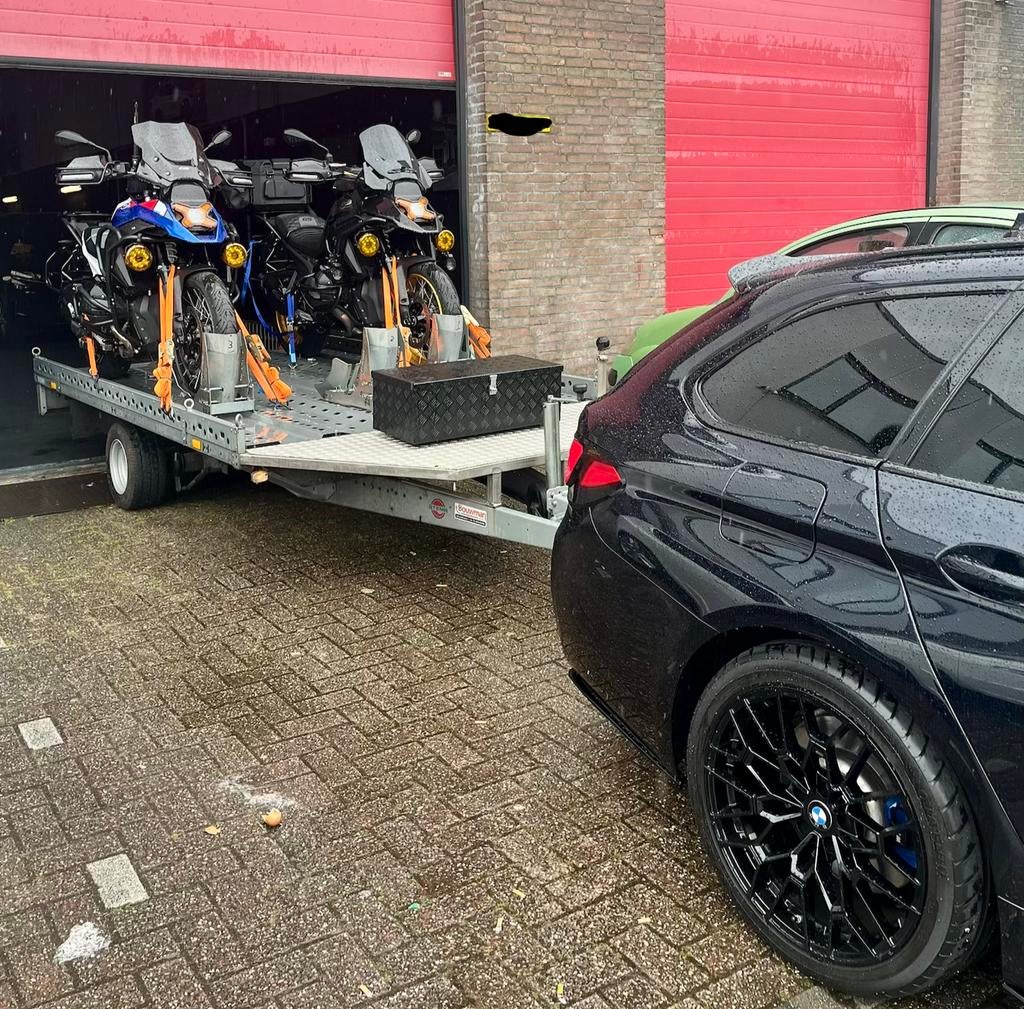 🏍️ Huren Motortrailer Motoraanhanger voor 3 Motoren TE HUUR, Ophalen, Gebruikt