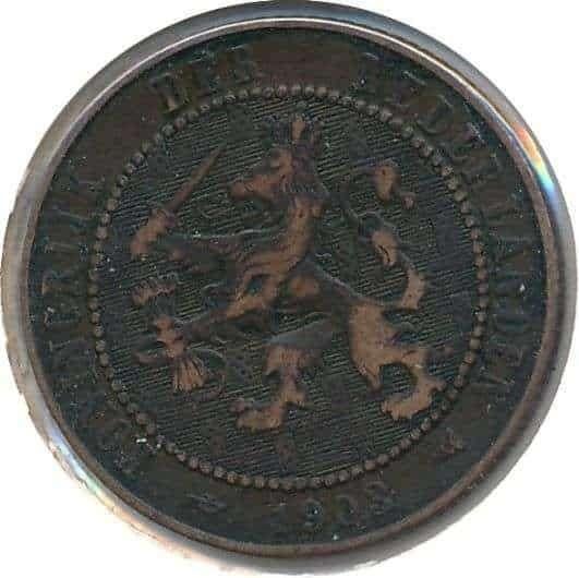 Nederland, 2,5 cent 1903, Ophalen of Verzenden, Koningin Wilhelmina, Overige waardes, Losse munt