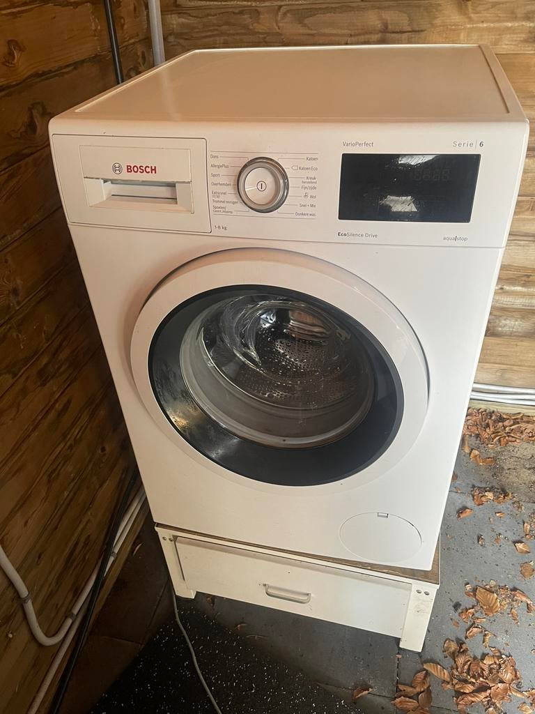 Wasmachine bosch, Ophalen, Zo goed als nieuw, 85 tot 90 cm, 1200 tot 1600 toeren