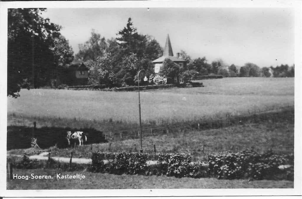 Ansichtkaart Hoog-Soeren, Kasteeltje (1952), Ophalen of Verzenden, 1940 tot 1960, Gelopen, Gelderland