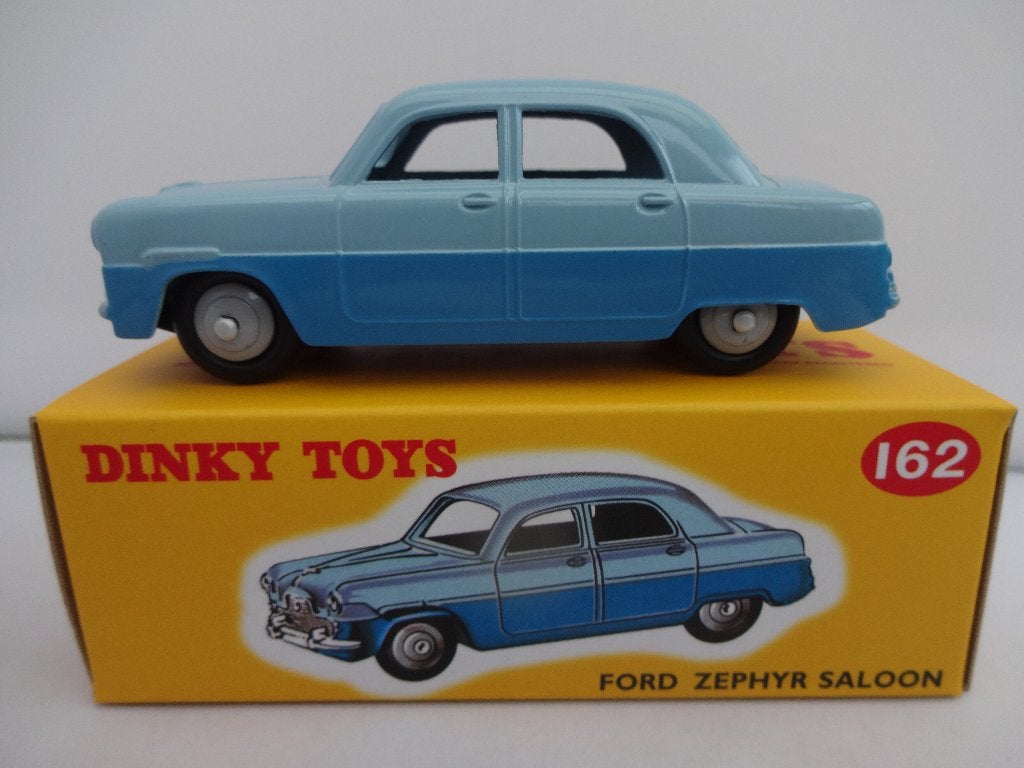 Ford Zephyr licht / donker blauw nr: 162 van Dinky Toys 1:43, Ophalen of Verzenden, Nieuw, Auto, Dinky Toys