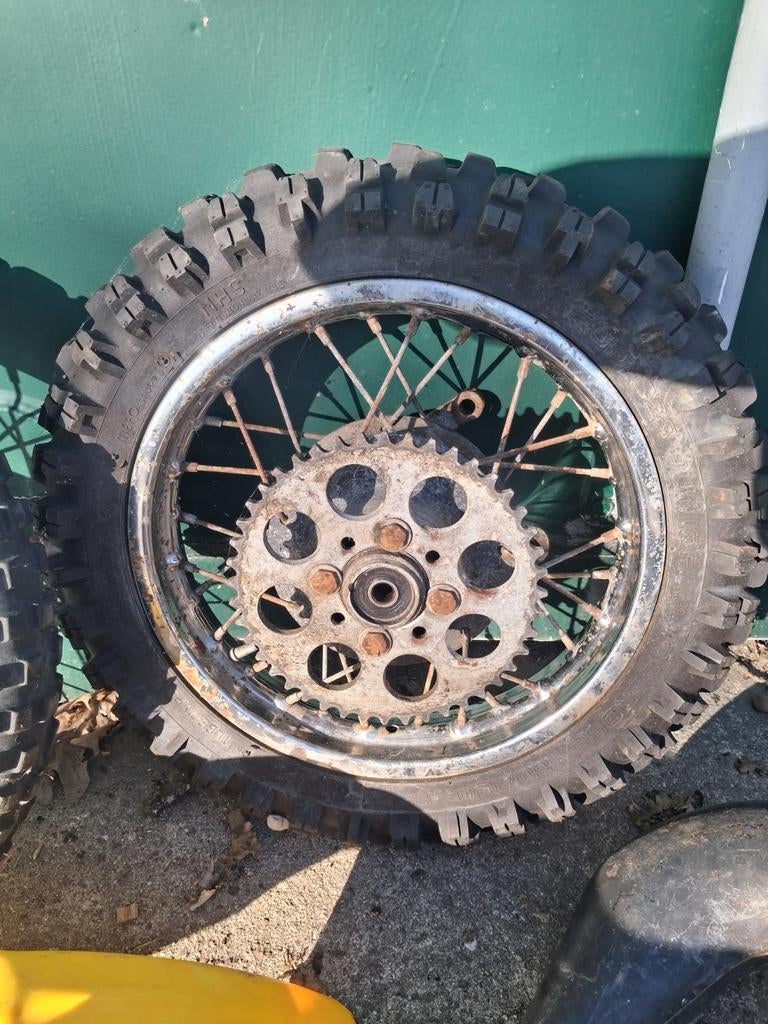 Set wielen suzuki RM50 1980, Ophalen