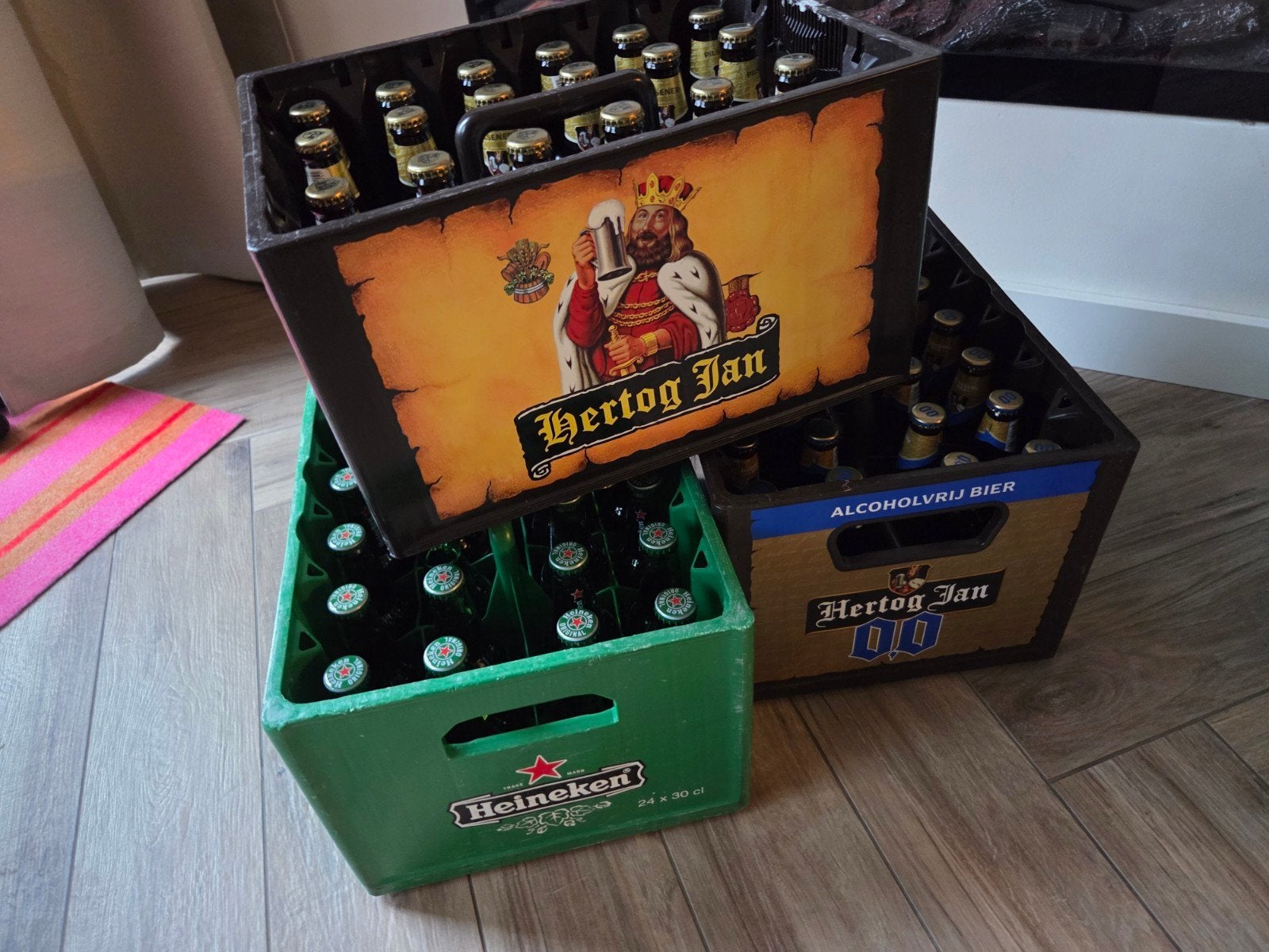 3x krat bier, Ophalen, Nieuw, Flesje(s), Heineken