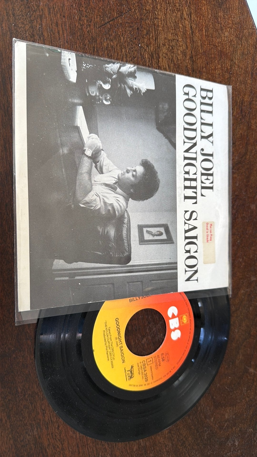 Billy Joel - Goodnight Saigon (Single), Cd's en Dvd's, Vinyl Singles, Gebruikt, Pop, Fotohoes, Ophalen of Verzenden