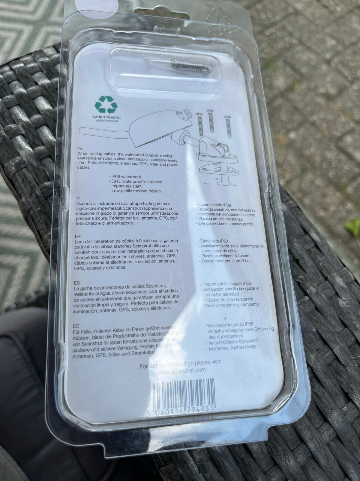 Scanstrut DS-H6Kabeldoorvoer voor Zonnepaneel Camper Caravan, Caravans en Kamperen, Caravan accessoires, Ophalen of Verzenden