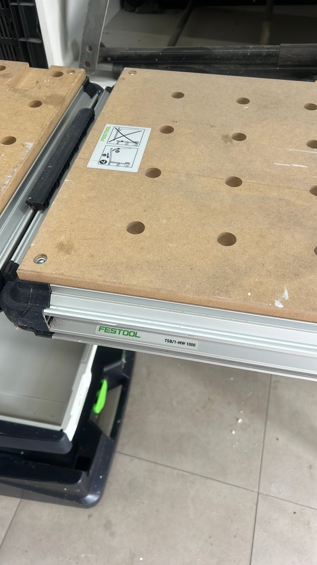 Festool MW 1000 werktafel, Ophalen of Verzenden, Zo goed als nieuw, Overige typen, Minder dan 2 meter