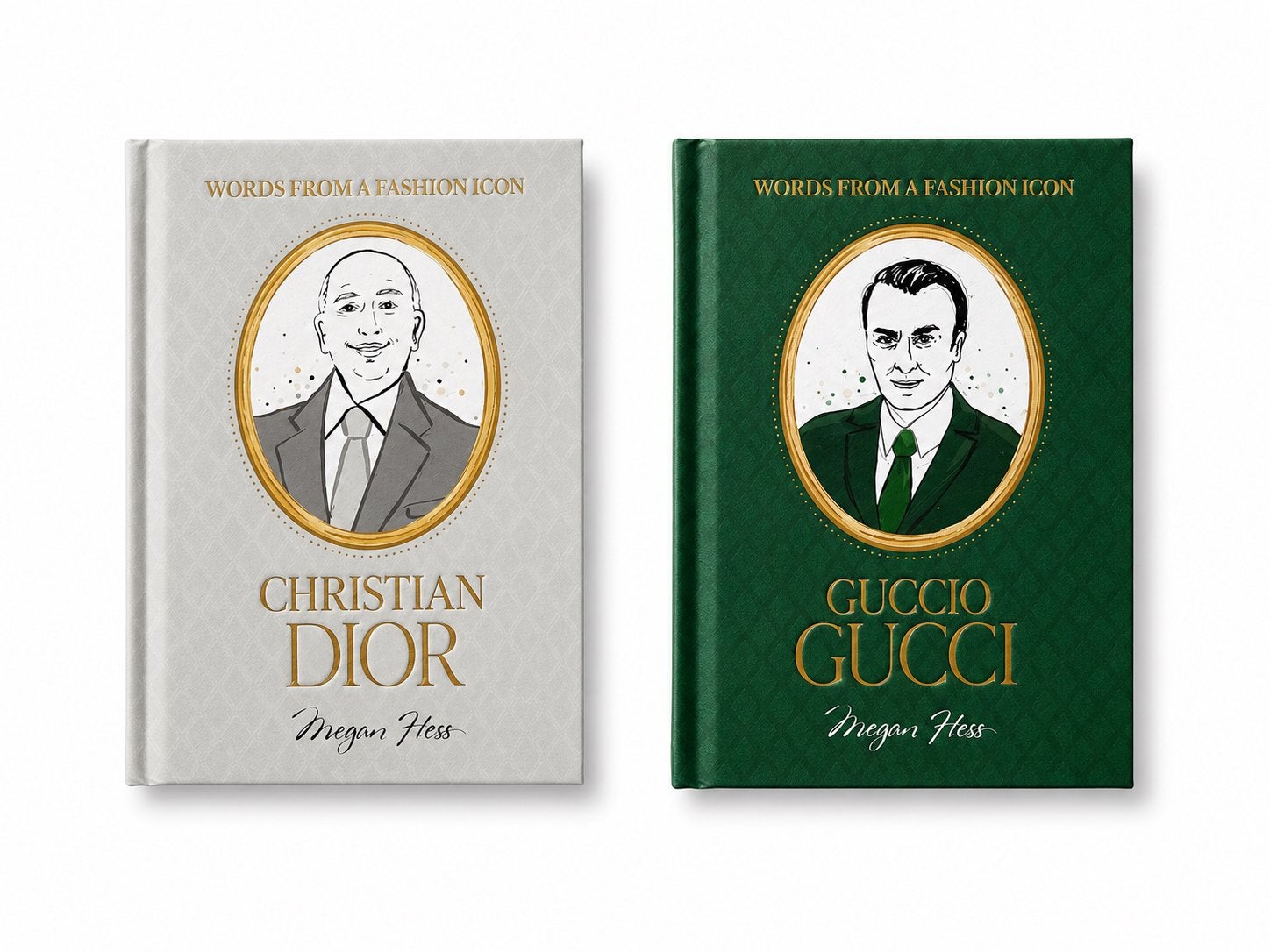 Fashion boeken: Christian Dior en Guccio Gucci (Megan Hess), Boeken, Ophalen of Verzenden, Zo goed als nieuw, Couturiers