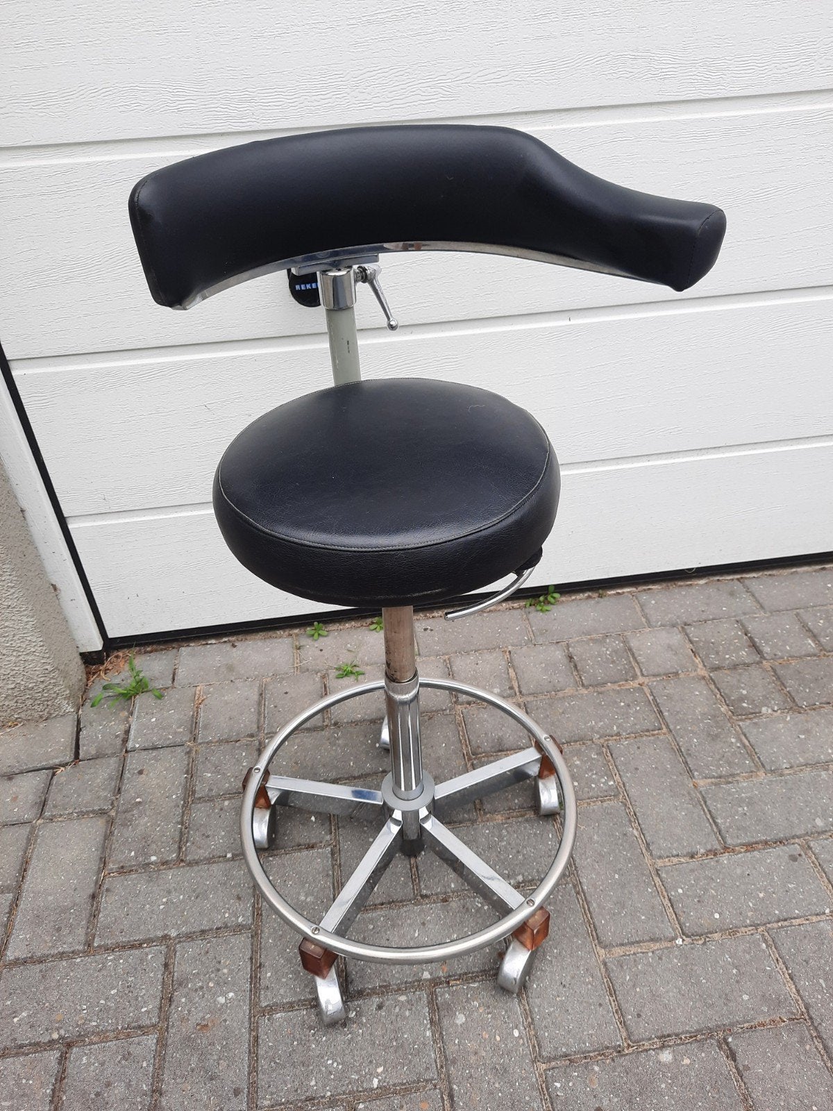 vintage  Coburg Jörg u. Sohn Ergonomische tandarts stoel, Huis en Inrichting, Ophalen, Gebruikt, Zwart, Industrieel, Ergonomisch