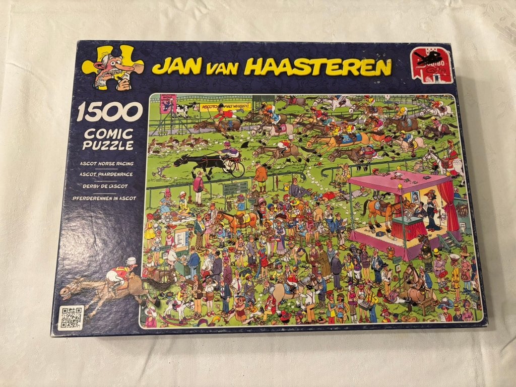 Jumbo jan van haasteren ascot paardenrace 1500 st puzzel!, Hobby en Vrije tijd, Denksport en Puzzels, Ophalen of Verzenden, 500 t/m 1500 stukjes