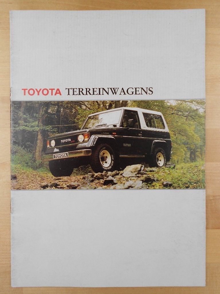 Toyota HiLux Landcruiser Brochure 1987 – Hi-Lux, Toyota, Ophalen of Verzenden, Zo goed als nieuw, Toyota