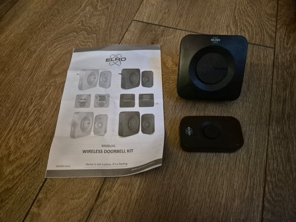 ELRO DB3000 Draadloze Deurbel Set, Ophalen of Verzenden, Zo goed als nieuw, Draadloos