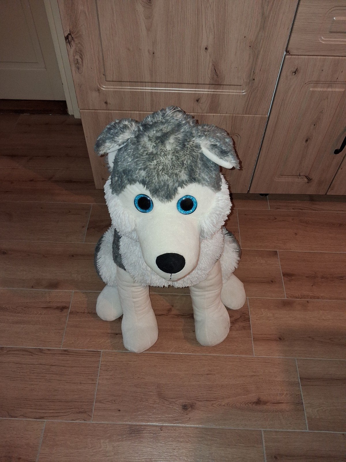 grote knuffel husky, Ophalen of Verzenden, Overige typen