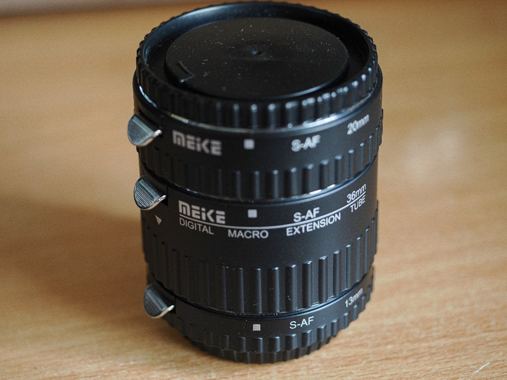 Meike S-AF1-A  AF Macro Extension Tube voor Sony Alpha, Ophalen of Verzenden, Zo goed als nieuw, Macrolens