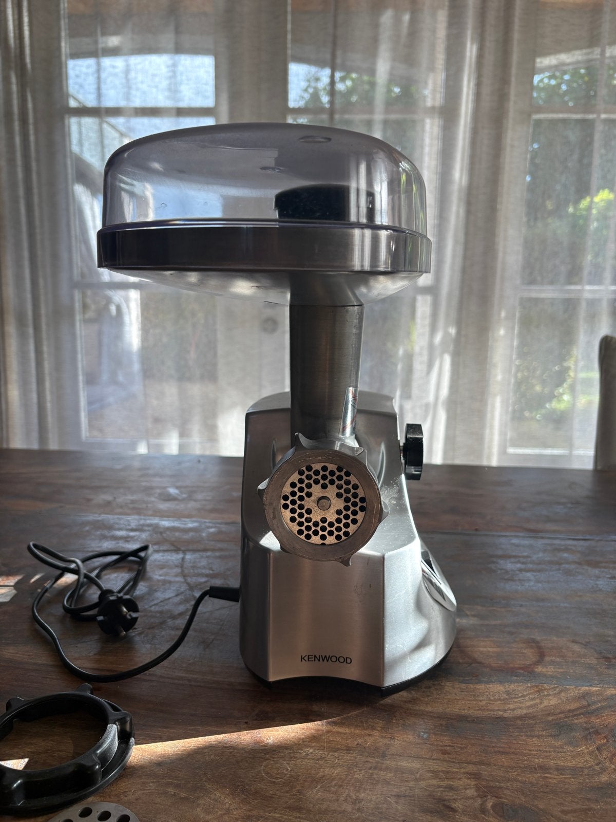 Professionele Kenwood Vleesmolen MG510 - Krachtig & Compleet, Ophalen, Zilver, Metaal, Overige typen