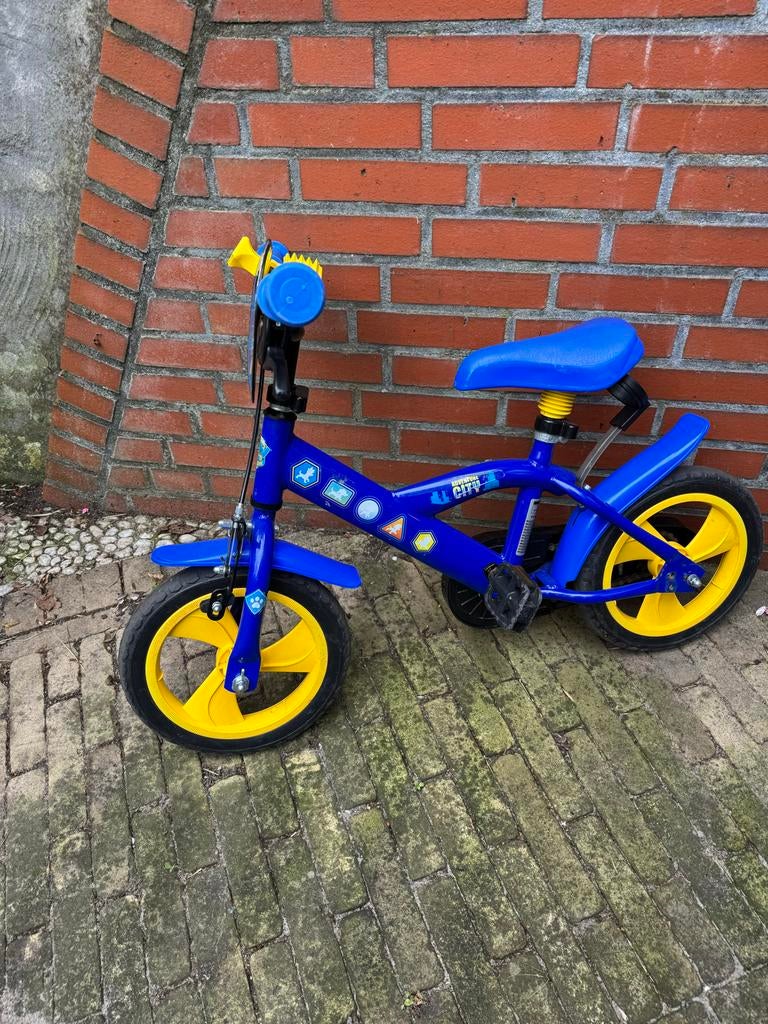 Paw Patrol kinderfiets 12 inch met zijwieltjes, Ophalen, Gebruikt, Minder dan 16 inch, Zijwieltjes