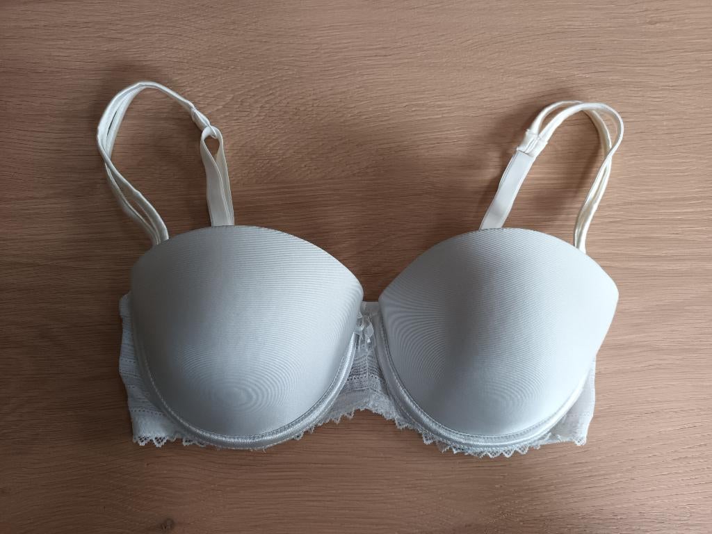 Witte beha bh Esprit maat 70 D 70D wit kan strapless, Esprit, Ophalen of Verzenden, Wit, BH