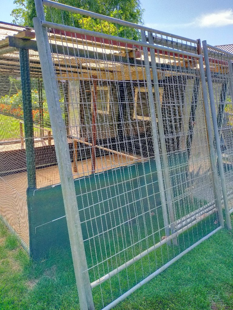 Hekken te koop, Tuin en Terras, Tuinhekken en Hekwerk, Ophalen, Gebruikt, IJzer, Enkelstaafmat hekwerk