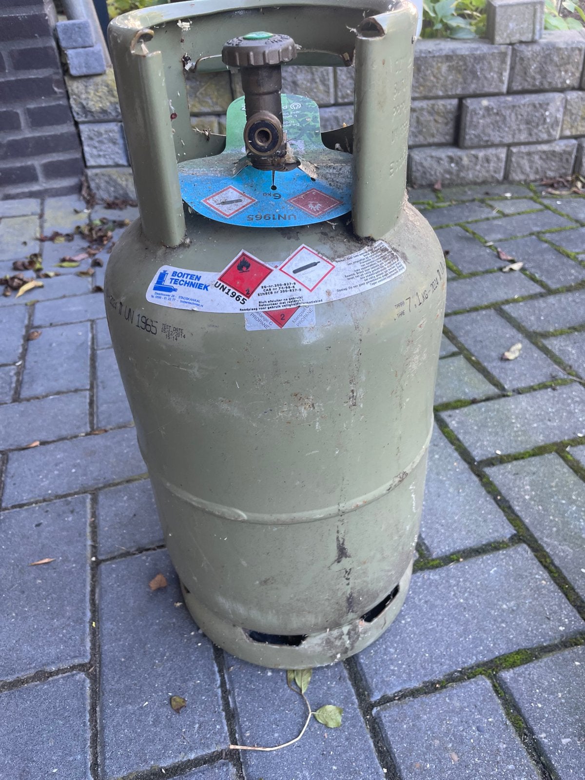 2 gasflessen, Ophalen, Zo goed als nieuw