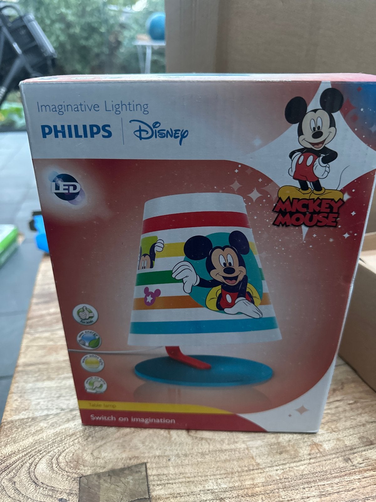 Philips Disney Mickey Mouse LED Nachtlampje Kinderkamer, Nieuw, Ophalen of Verzenden, Meerkleurig, Lamp
