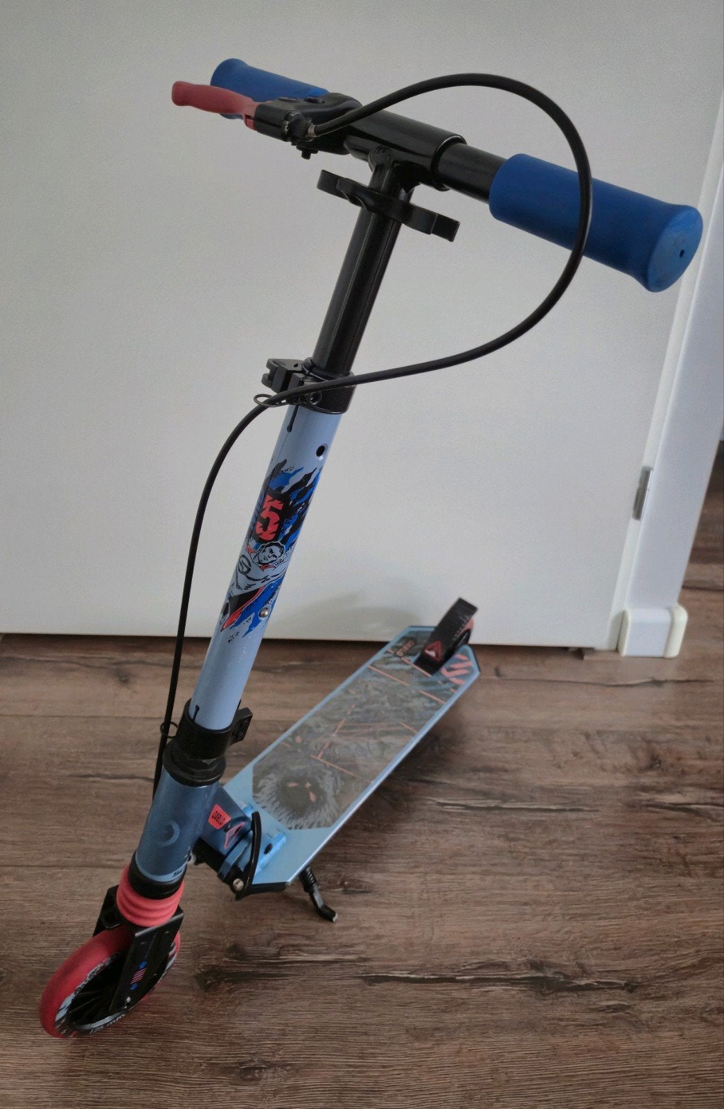 Oxelo mid5 stoere blauw print, Ophalen, Gebruikt, Gewone step