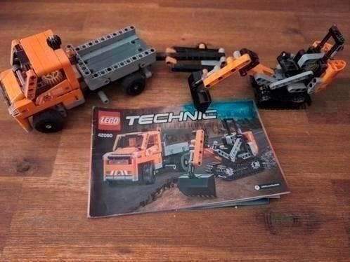 Lego Technic set 42060, wegenbouwmachines, Gebruikt, Lego, Inclusief instructies, Ophalen of Verzenden