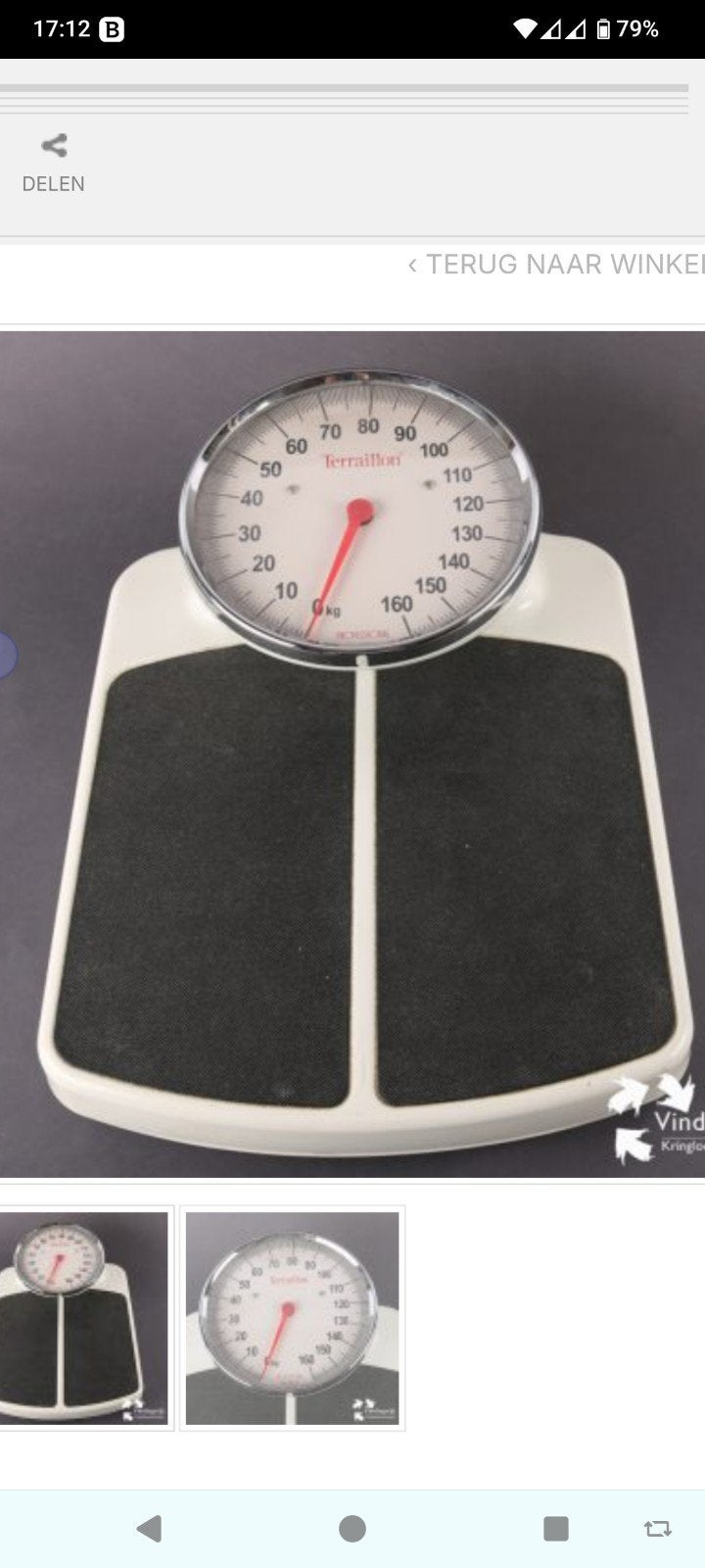 Weegschaal Terraillon professional max 160 kg, 100 kg of meer, Ophalen of Verzenden, Zo goed als nieuw, Personenweegschaal