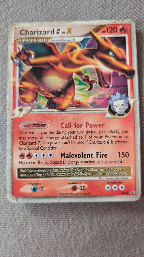 Charizard G LV.X #DP45, Hobby en Vrije tijd, Verzamelkaartspellen | Pokémon, Ophalen of Verzenden, Foil