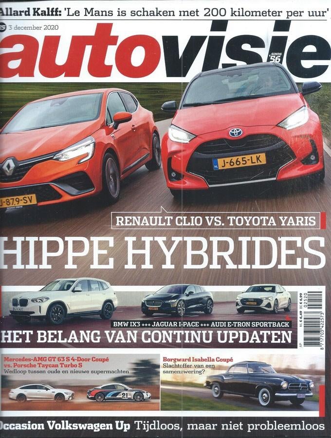 Autovisie 25 2020: Borgward Isabella Coupe - BMW iX3 - VW Up, Boeken, Auto's | Folders en Tijdschriften, Gelezen, Algemeen, Ophalen of Verzenden