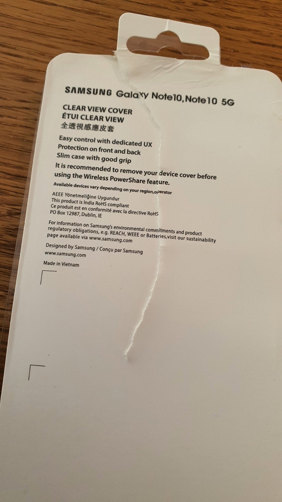 Samsung Galaxy Note 10 Clear View Cover - Nieuw, Ophalen of Verzenden, Nieuw, Overige modellen, Hoesje of Tasje