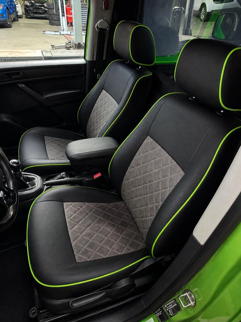 Volkswagen Caddy 2.0 TDI DIKKE unieke caddy viper green 185p, Auto's, Bestelauto's, Voorwielaandrijving, Gebruikt, 4 cilinders