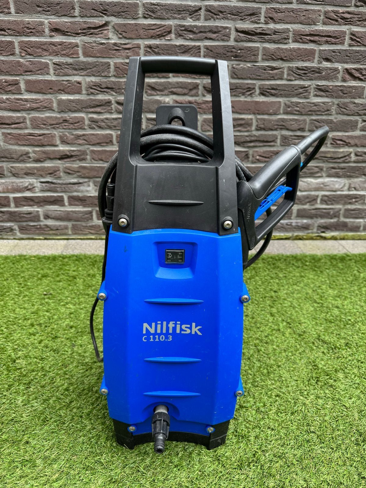 Hoge drukspuit Nilfisk C110.3 - Werkt prima, lekt licht., Tuin en Terras, Hogedrukreinigers, Ophalen, Gebruikt