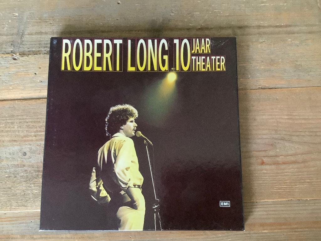 Robert Long - 10 Jaar Theater (Boxset, 3 elpees) 1985, Inclusief boekje, Ophalen of Verzenden, Zo goed als nieuw, Levenslied of Smartlap