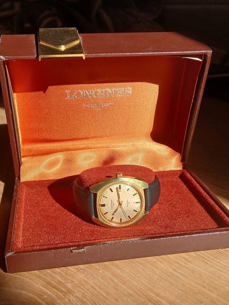 Longines Admiral HF, Sieraden, Tassen en Uiterlijk, Staal, Verzenden, Polshorloge, 1960 of later