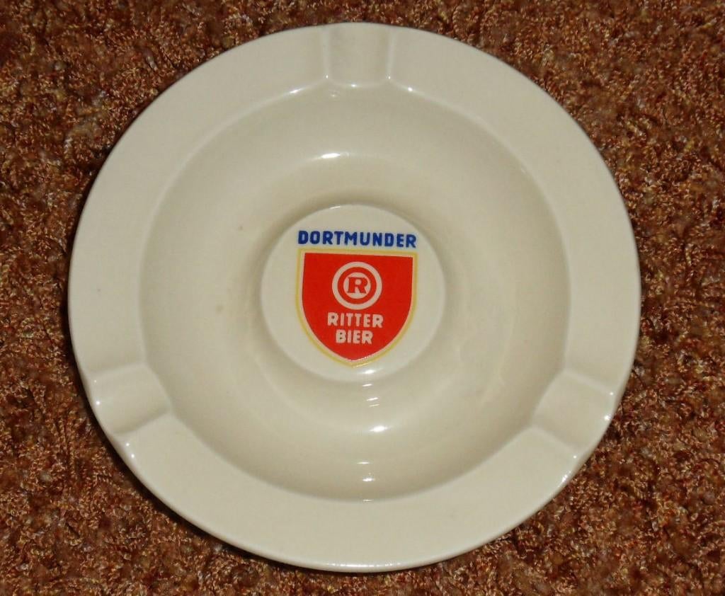 Dortmunder Ritter bier asbak 16 cm diameter, Verzamelen, Ophalen of Verzenden, Gebruikt, Gebruiksvoorwerp