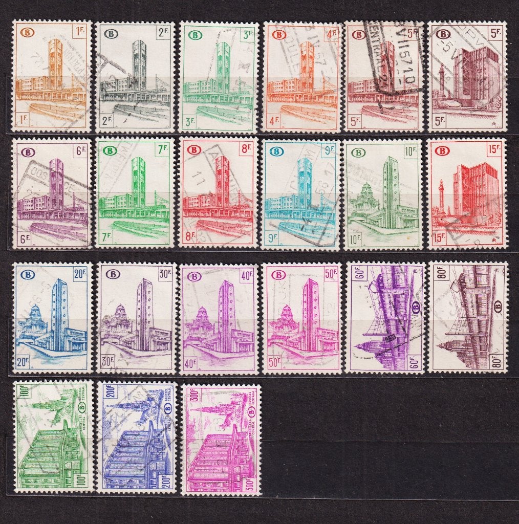 België Spoorwegzegels 1953 TR336-354B gestempeld, Ophalen, Gestempeld, Gestempeld