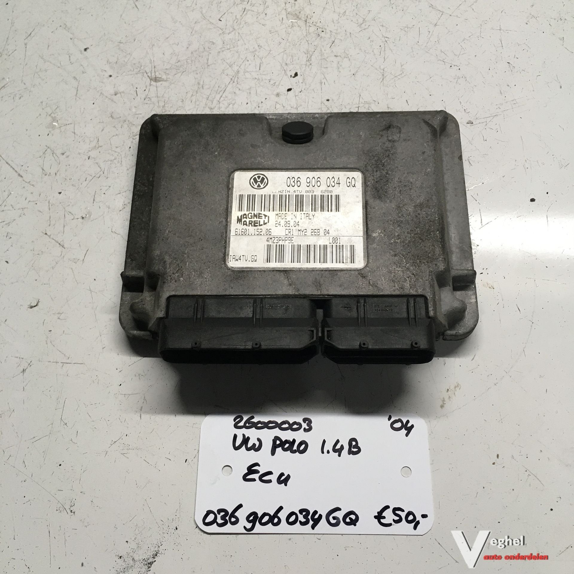 Vw Polo  1.4 B  2004  2600003  ECU 036 906034 GQ, Gebruikt, -, -, Ophalen of Verzenden