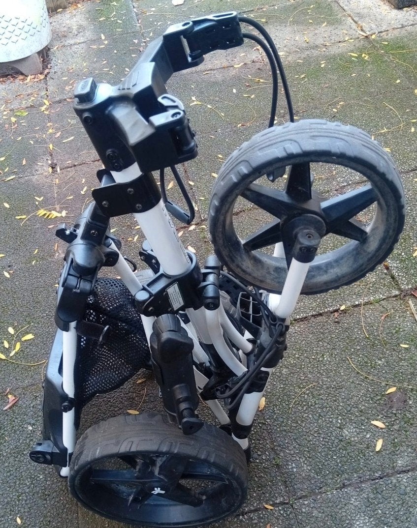 Nette fastfold Trike 2.0 golftrolley 3 wiel, Ophalen of Verzenden, Gebruikt, Golfkar