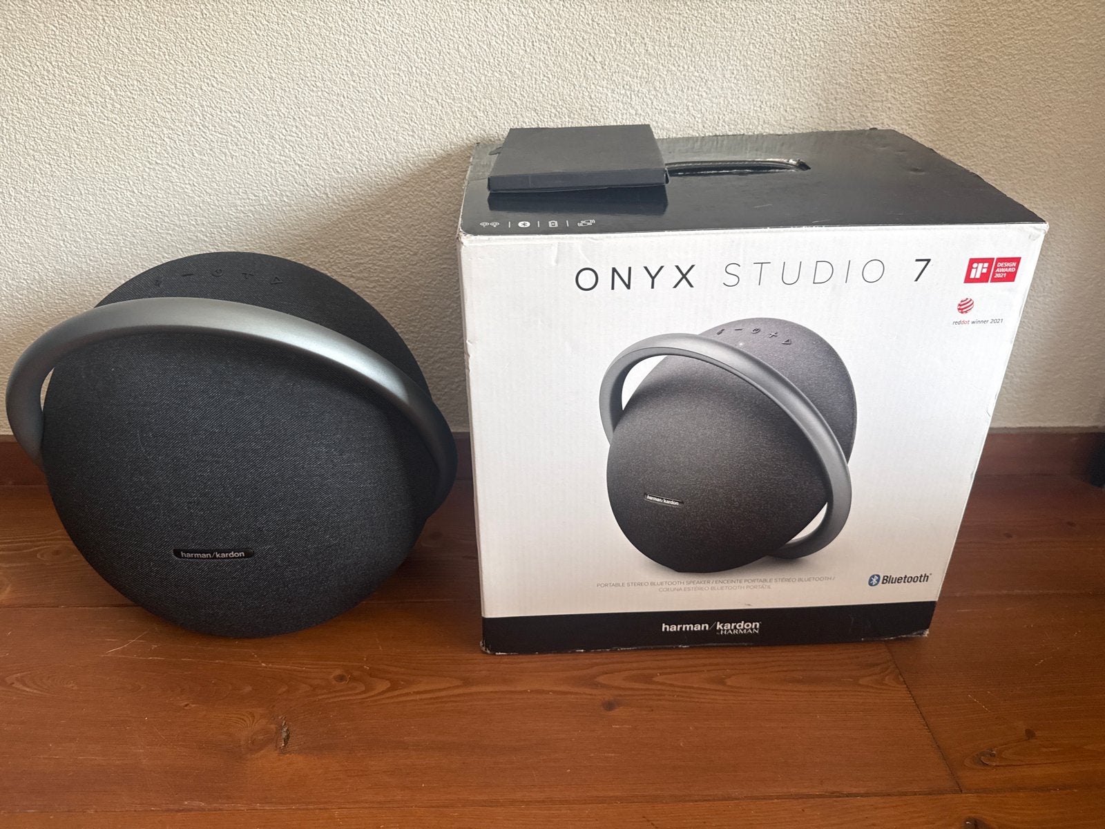 Harman Kardon Onyx Studio 7 Bluetooth Speaker, Audio, Tv en Foto, Luidsprekers, Zo goed als nieuw, Draagbare speaker, Harman Kardon