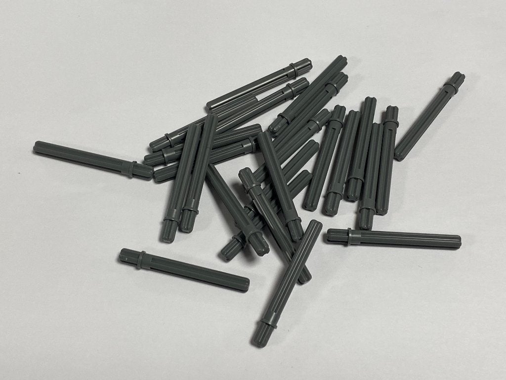 Partij 25x nieuwe grijze Lego axle 5,5 L met stop, Overige thema's, Lego, Nieuw, Ophalen of Verzenden