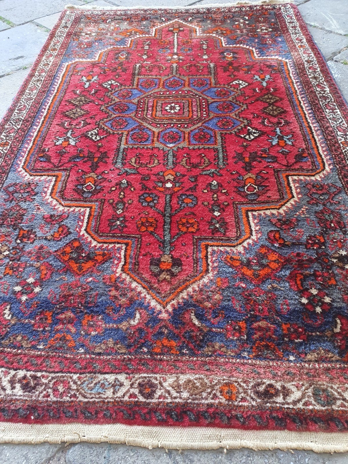 Perzisch tapijt 140x80 cm.Iran, Iraans, Gebruikt, 100 tot 150 cm, Rechthoekig