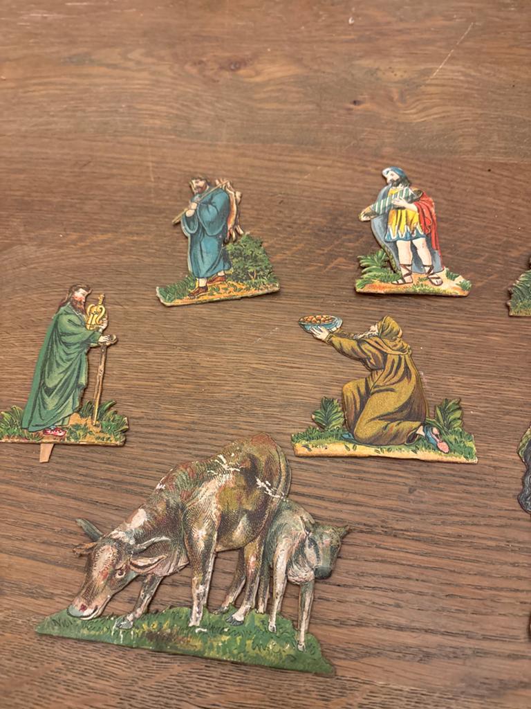 Kartonnen figuren voor kerststal, Diversen, Kerst, Ophalen of Verzenden, Gebruikt