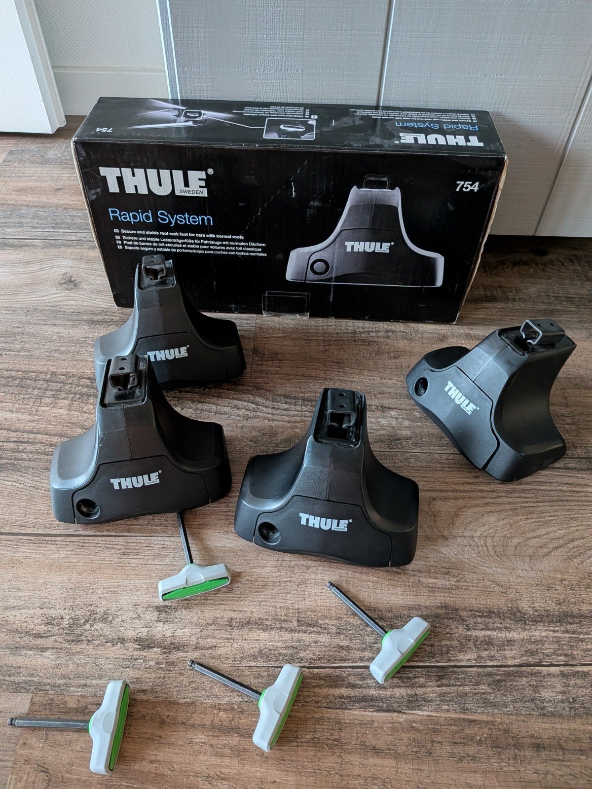Thule Rapid System 754 Voetenset voor dakdragers, Auto diversen, Ophalen of Verzenden, Gebruikt