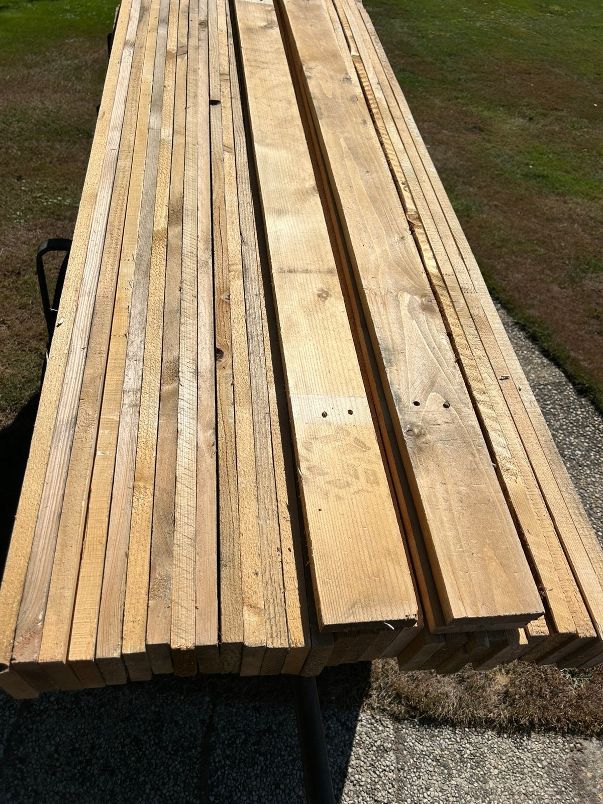 Planken 182 x 9,5 x 2,2 cm ( 31 stuks ), Doe-het-zelf en Verbouw, Hout en Planken, Ophalen, Minder dan 25 mm, Plank, Minder dan 200 cm